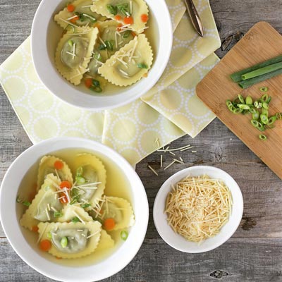 Wild Mushroom Agnolotti in Savory Broth