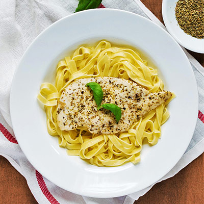 Chicken fettuccine alla italia