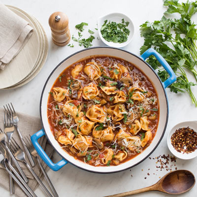 One-Pot Eggplant Pasta