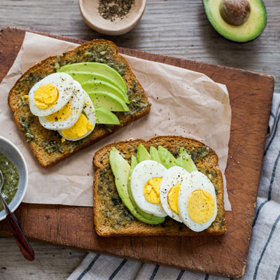 Pesto Avocado Toast